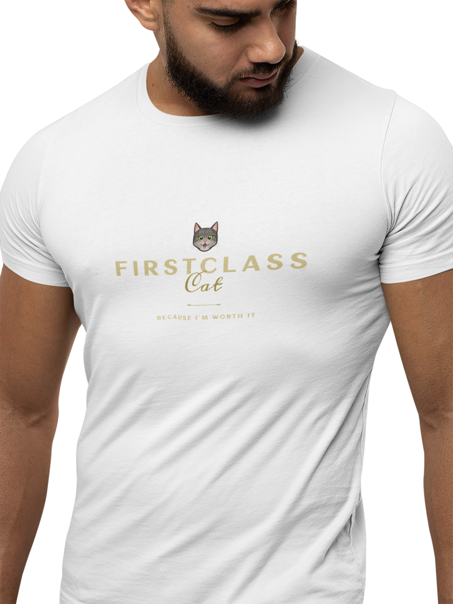 T-shirt Short-Sleeve Unisex - "Firstclass Cat"