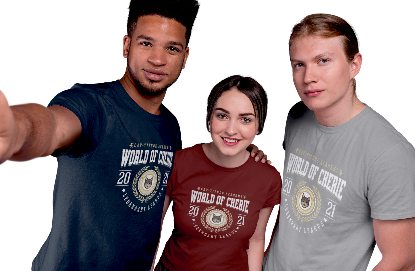 T-shirt Short-Sleeve Unisex - "Cat-titude Academy"