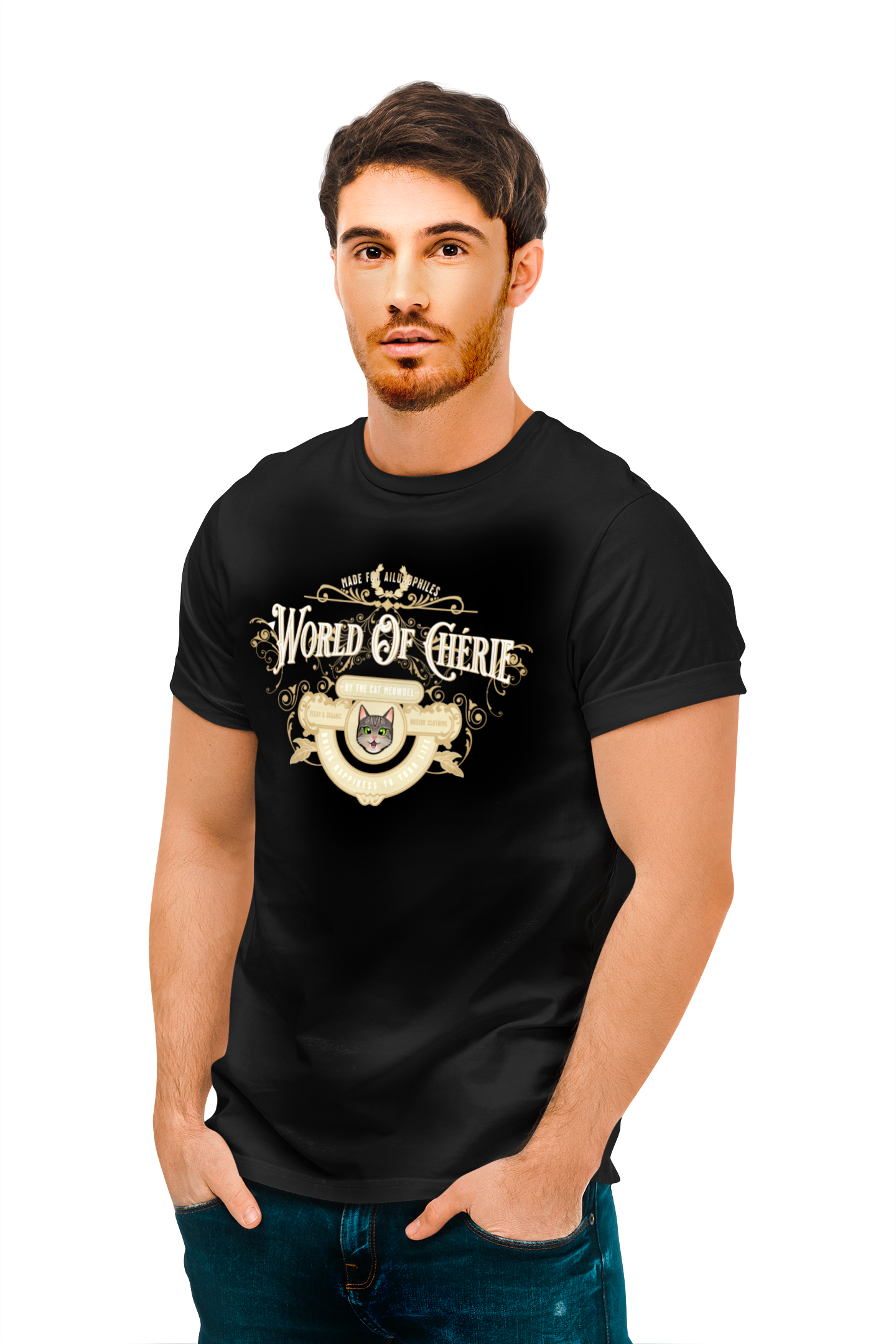 T-shirt Short-Sleeve Unisex - "Ailurophile"