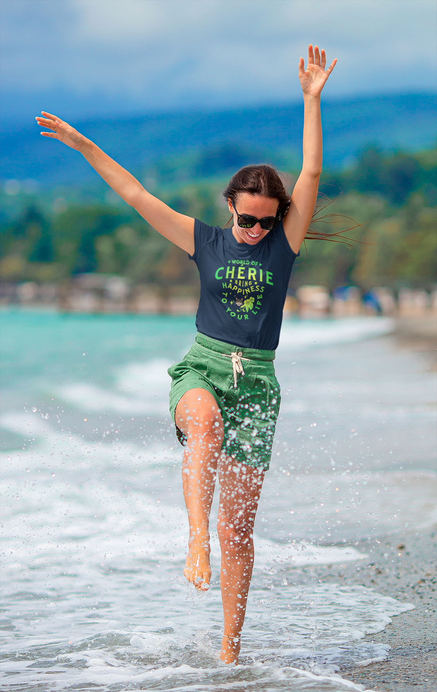T-shirt Short-Sleeve Unisex - "Happy Life"