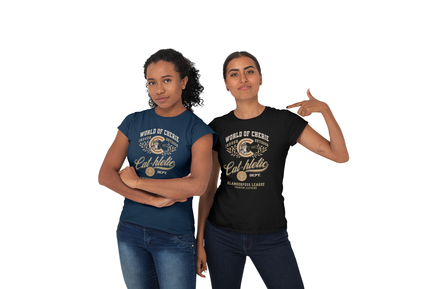 T-Shirt Short-Sleeve Unisex - "Cat-hletic"