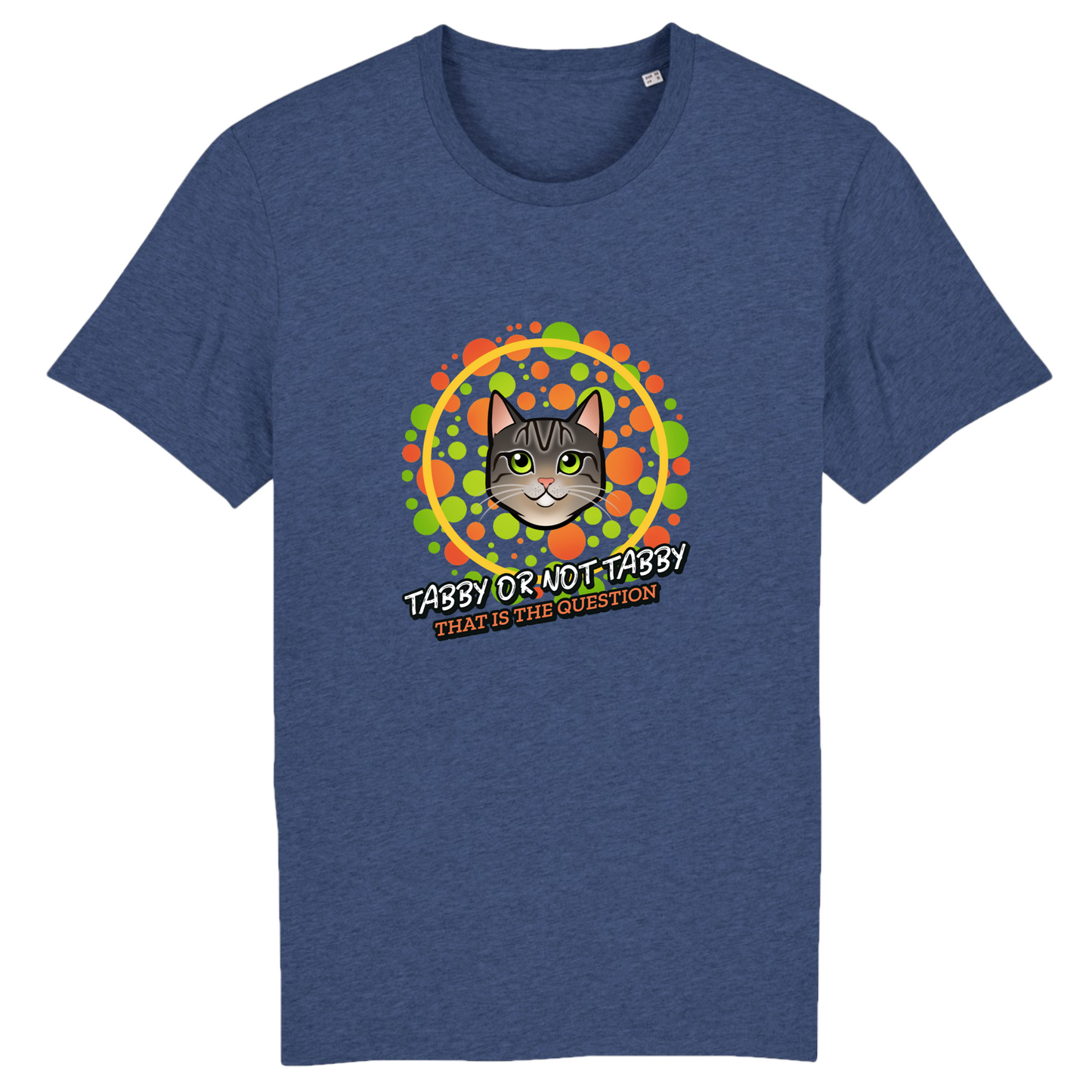 T-Shirt Short Sleeve Unisex - "Tabby Or Not Tabby" Col. Citrus