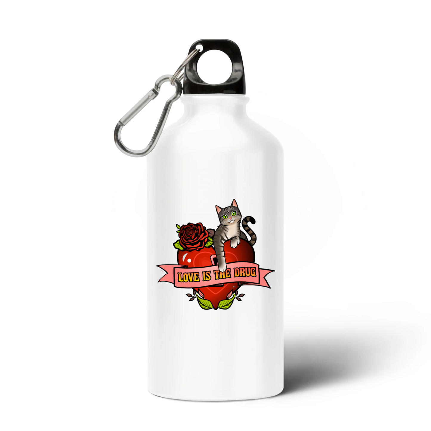 Water Bottle - "Love Is The Drug"