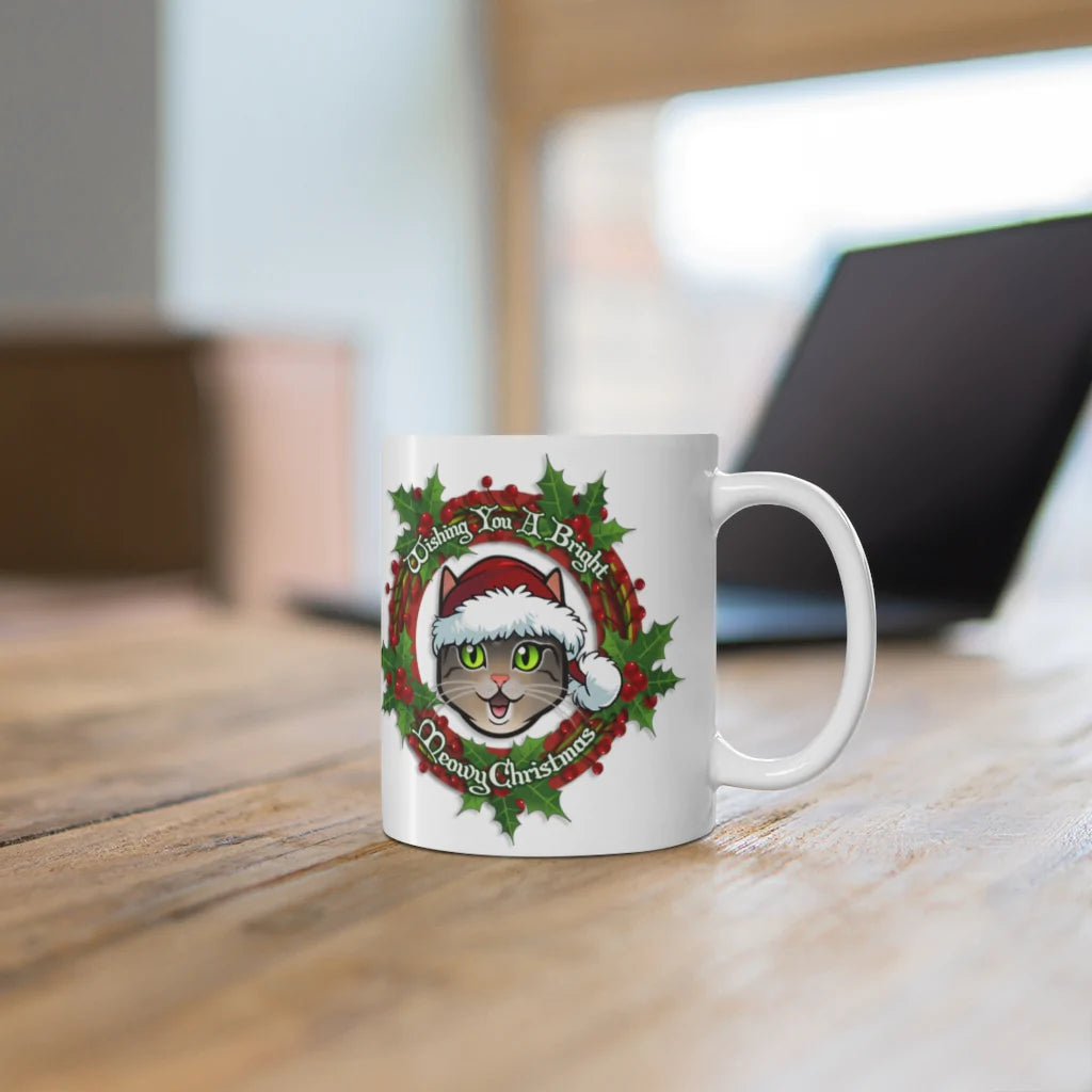 Mug - "Meowy Christmas"