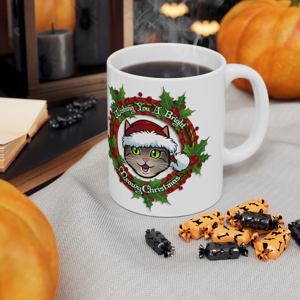 Mug - "Meowy Christmas"
