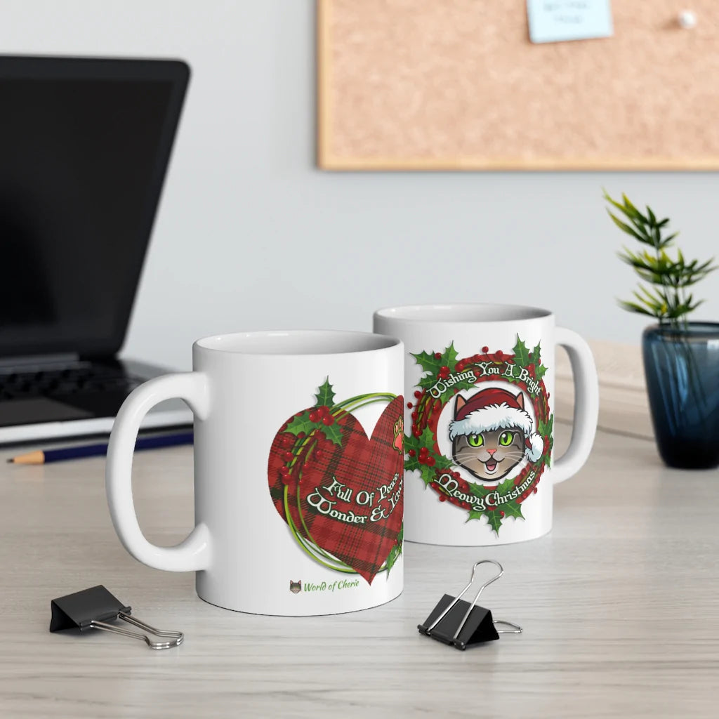 Mug - "Meowy Christmas"