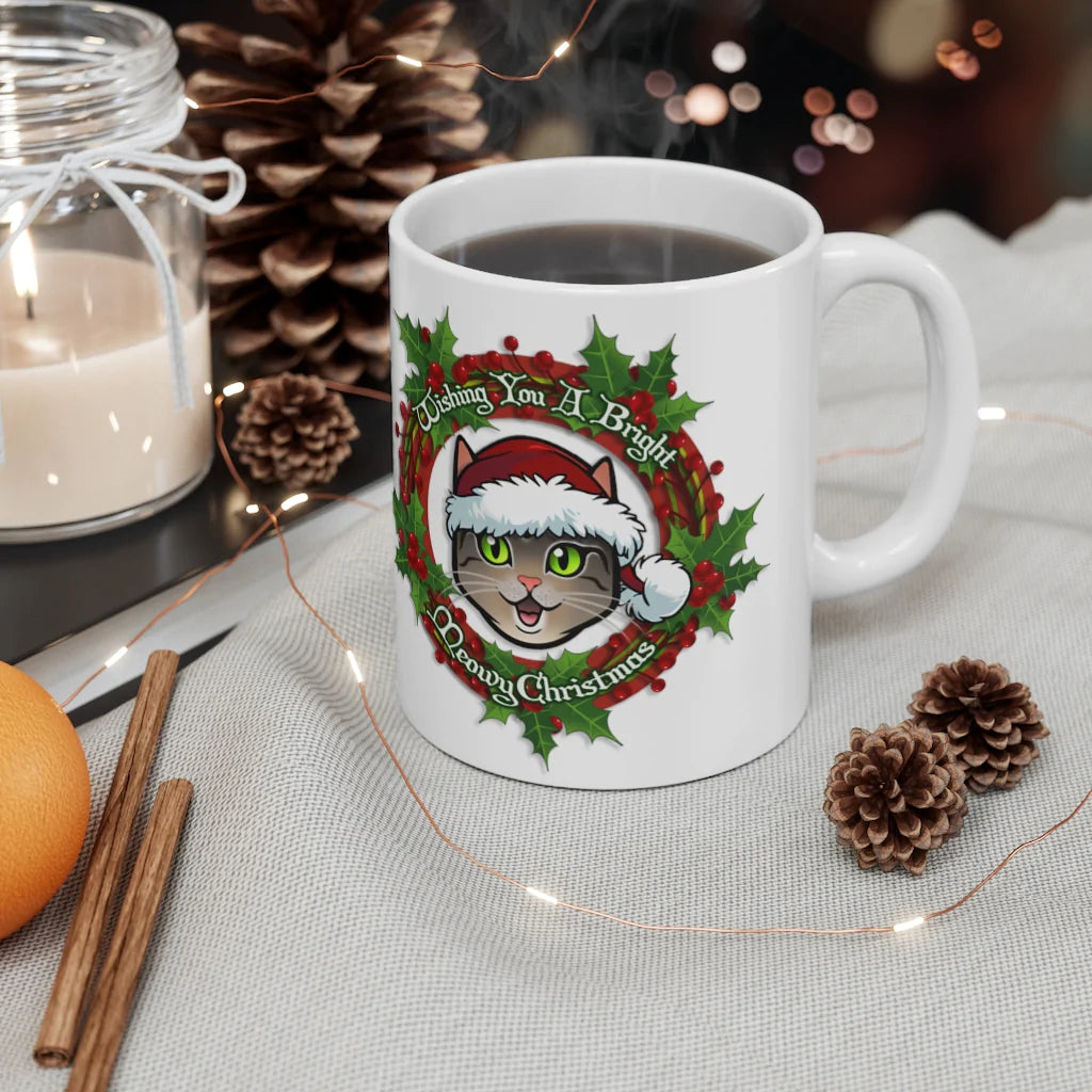 Mug - "Meowy Christmas"