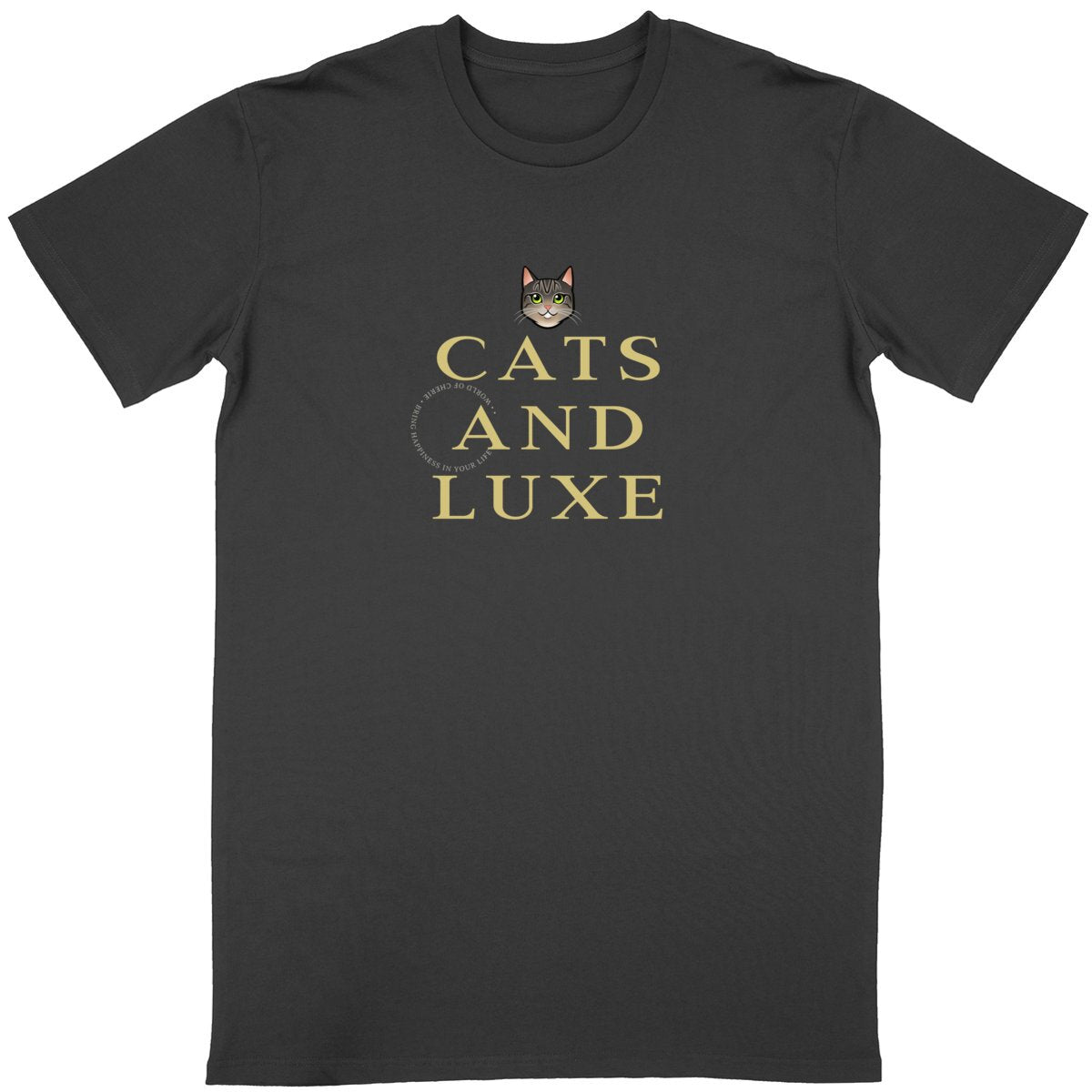 T-Shirt Short-Sleeve Unisex - "Cats and Luxe"