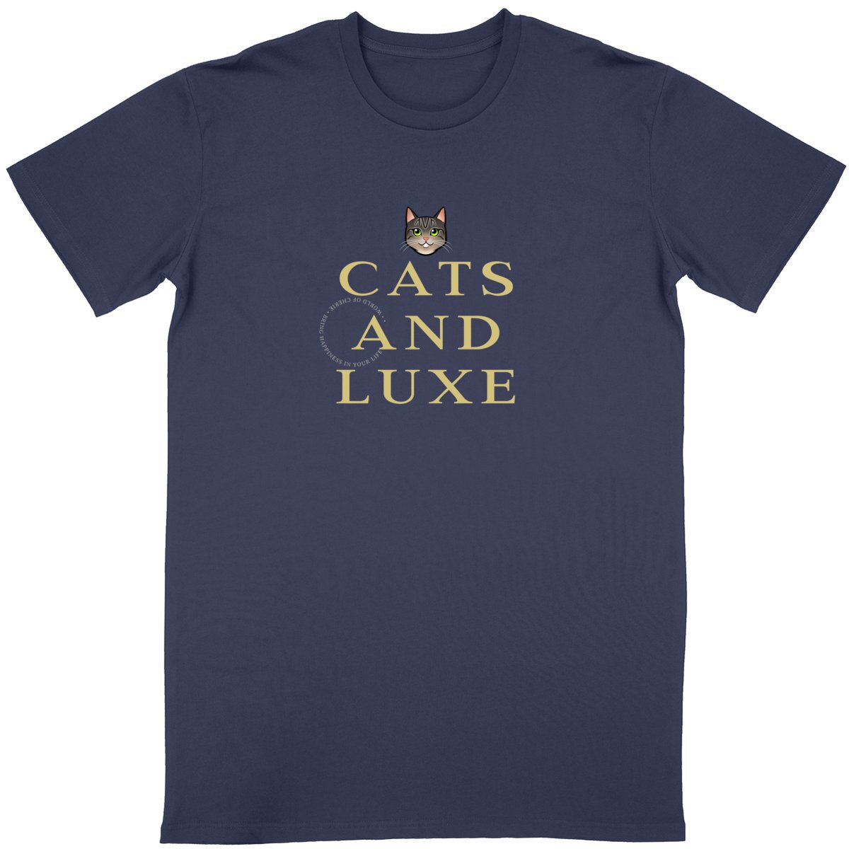 T-Shirt Short-Sleeve Unisex - "Cats and Luxe"