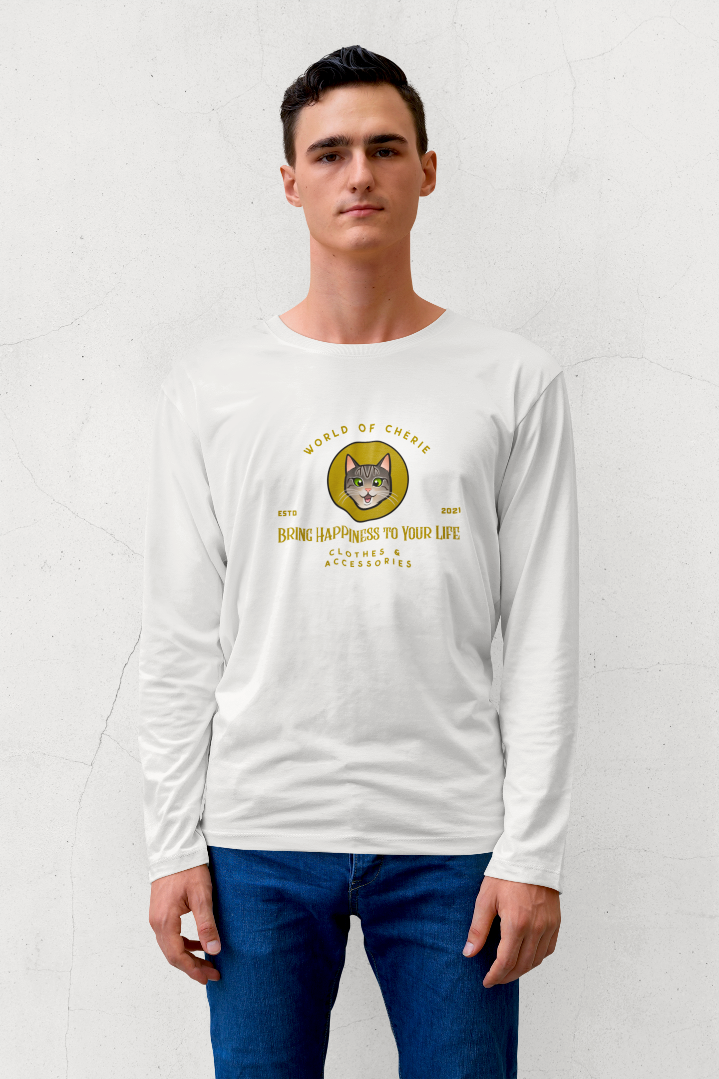 Long sleeve T-shirt Unisex - "Happy Chérie"