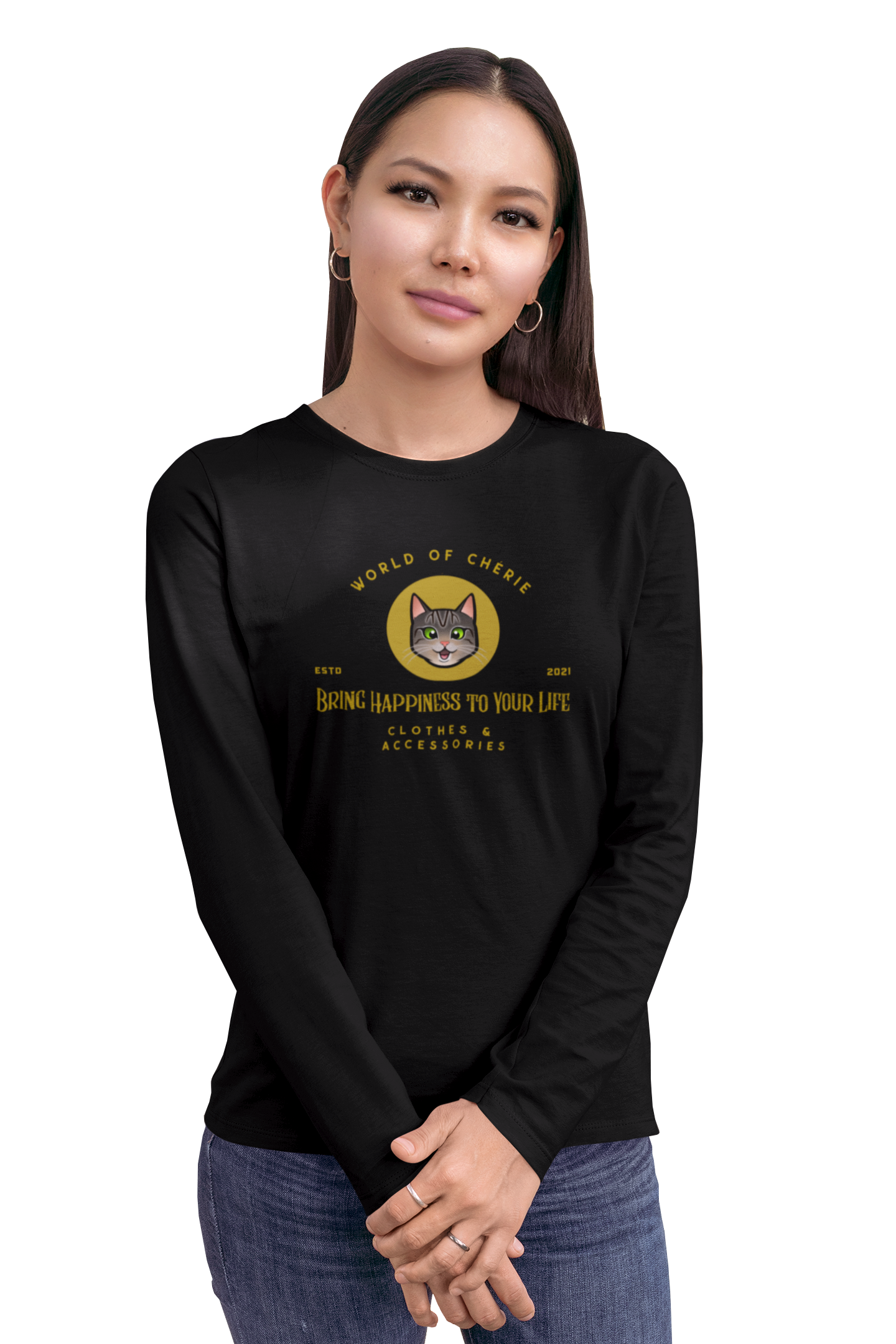 Long sleeve T-shirt Unisex - "Happy Chérie"