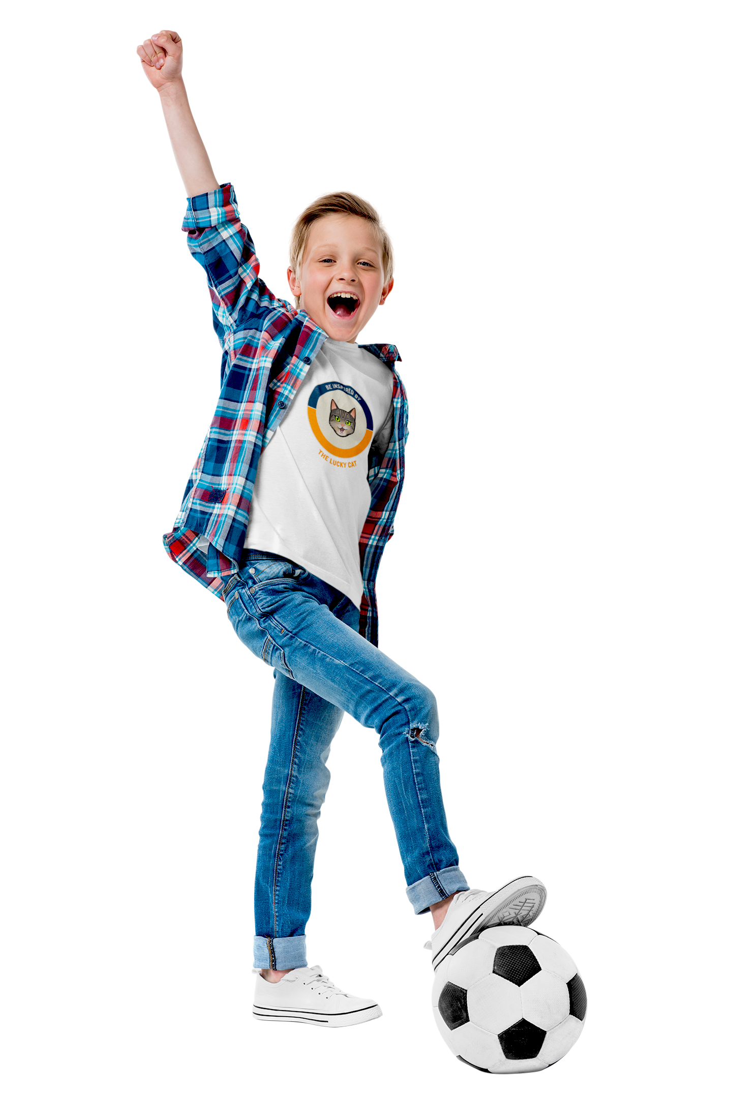 Child T-shirt Short-Sleeve - "The Lucky Cat"