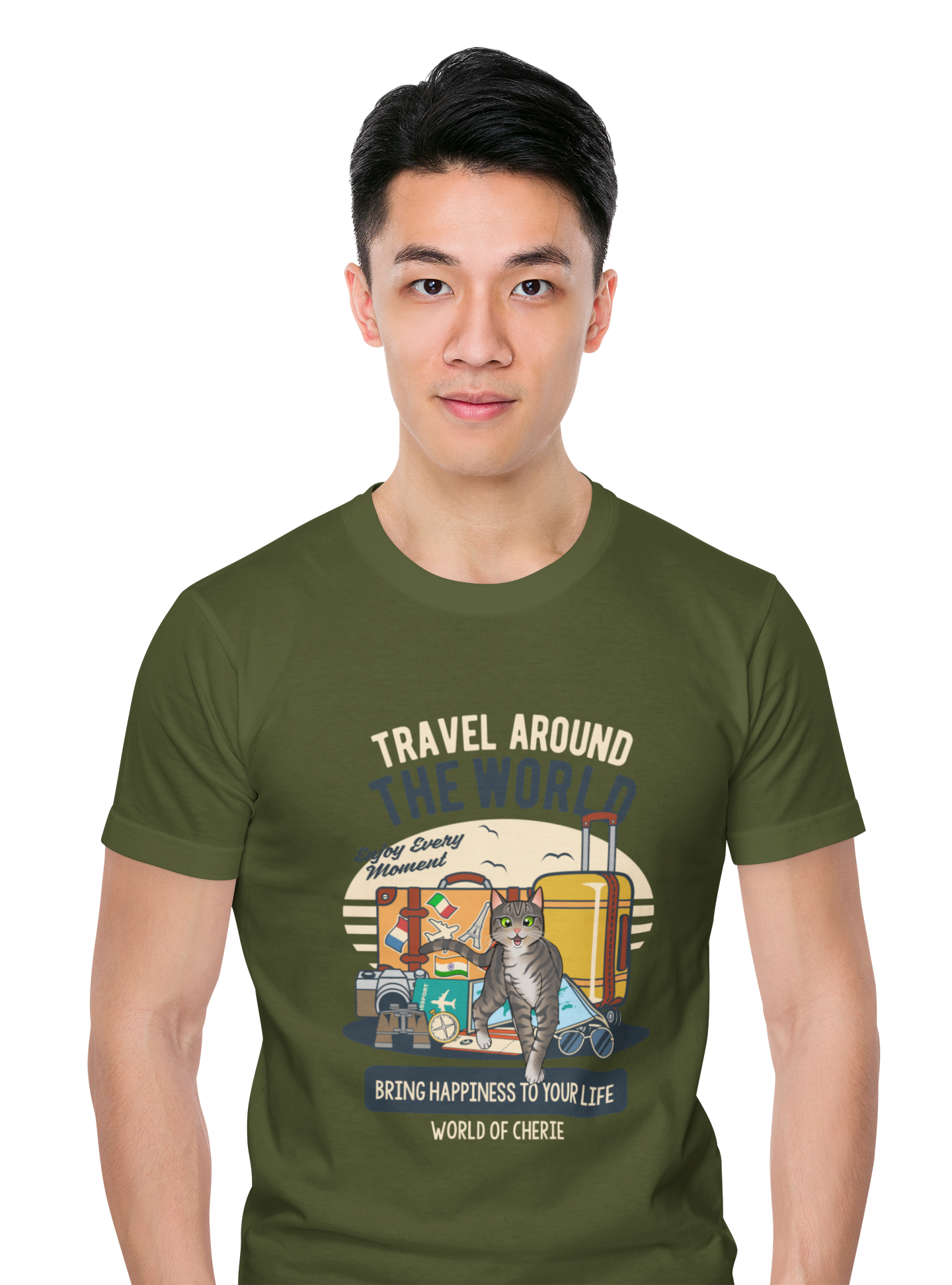 T-shirt Short-Sleeve Unisex - "Travel Around the World"