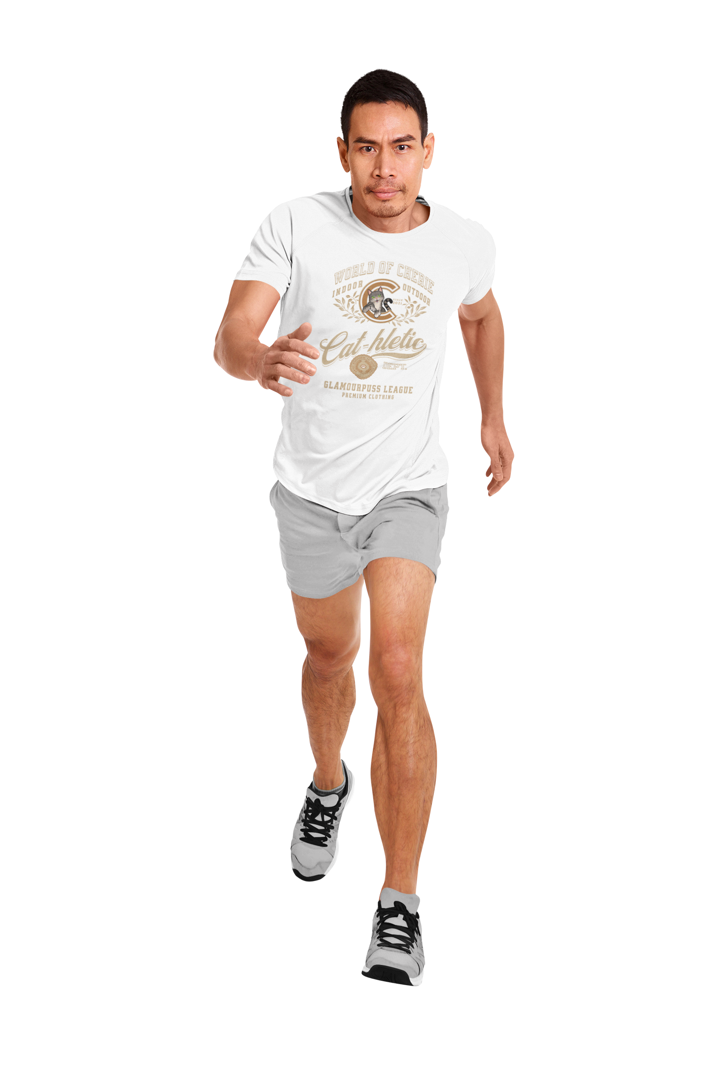 T-Shirt Short-Sleeve Unisex - "Cat-hletic"