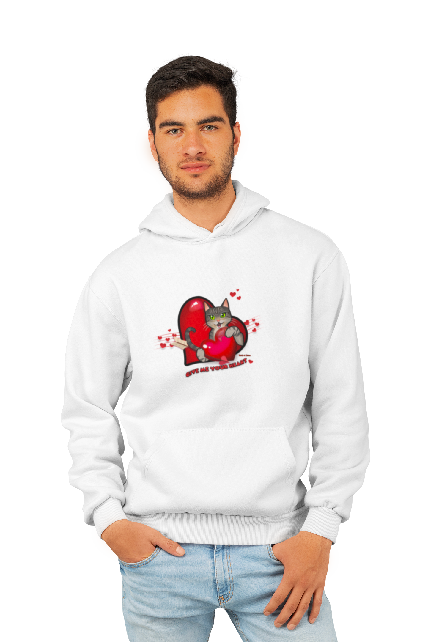 Unisex Organic Hoodie - "Give Me Your Heart"