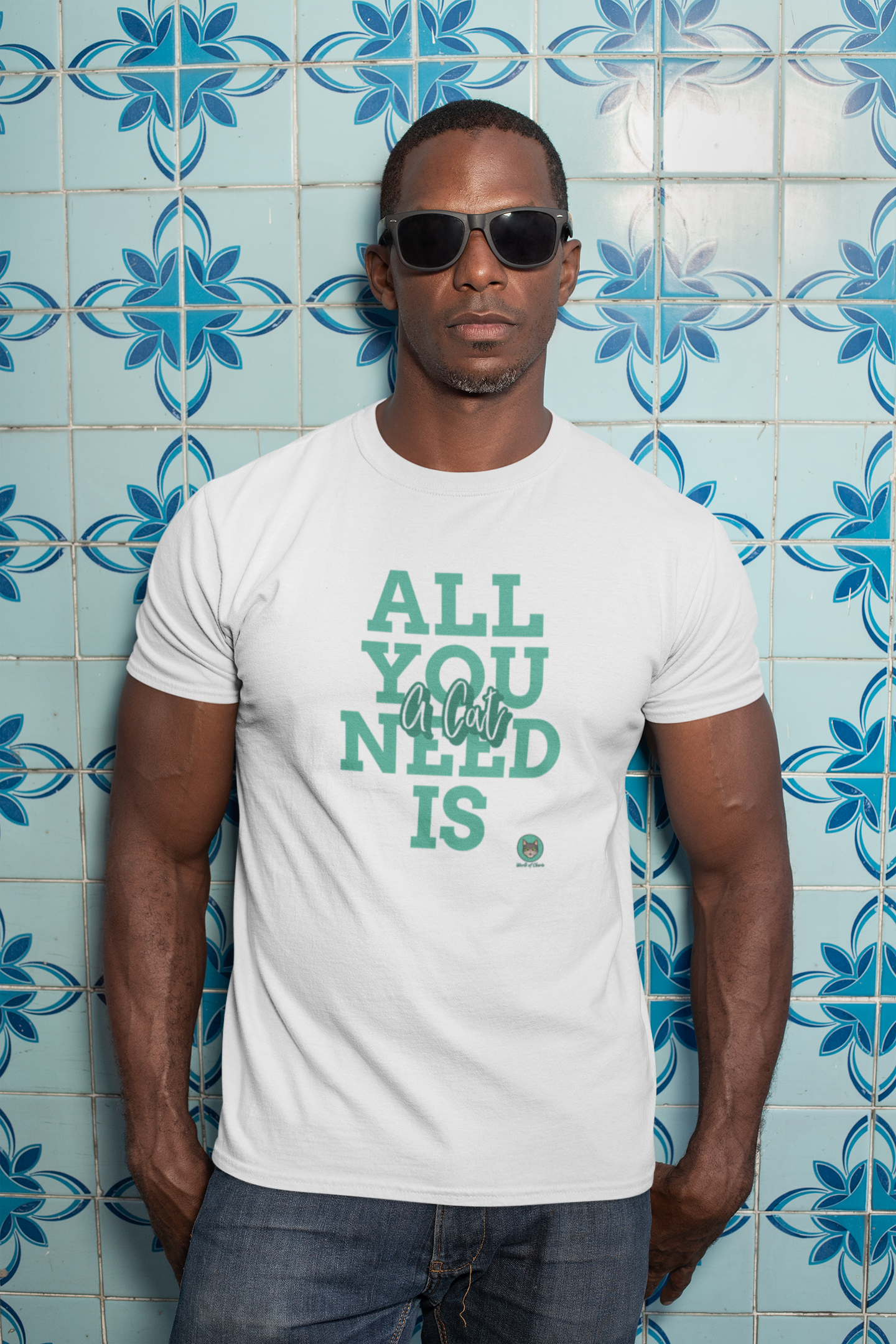 T-shirt Short-Sleeve Unisex - "All You Need Is A Cat"